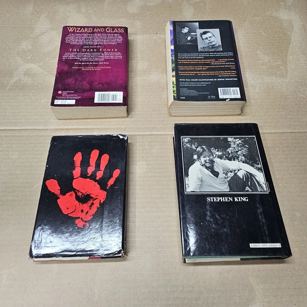 Lot of 4 Stephen King & Richard Bachman Books: Dark Tower, Thinner